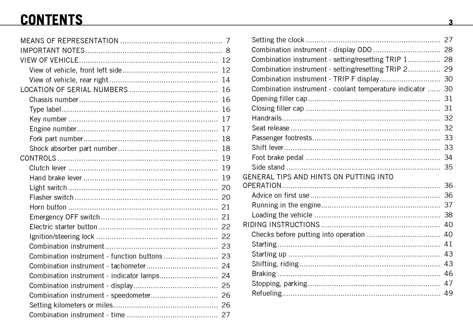 KTM 690 SMC EU AUS UK Owners Manual 2009 - STEEL WIRE BOUND - PROTECTIVE COVERS