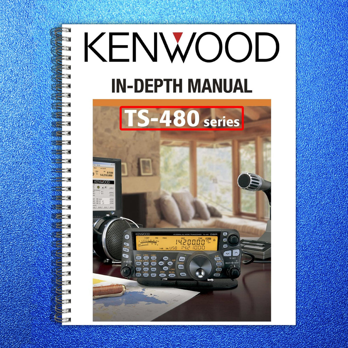 KENWOOD TS-480 TS-890S In-Depth Manual BUNDLE - STEEL WIRE BOUND - TOUGH COVERS