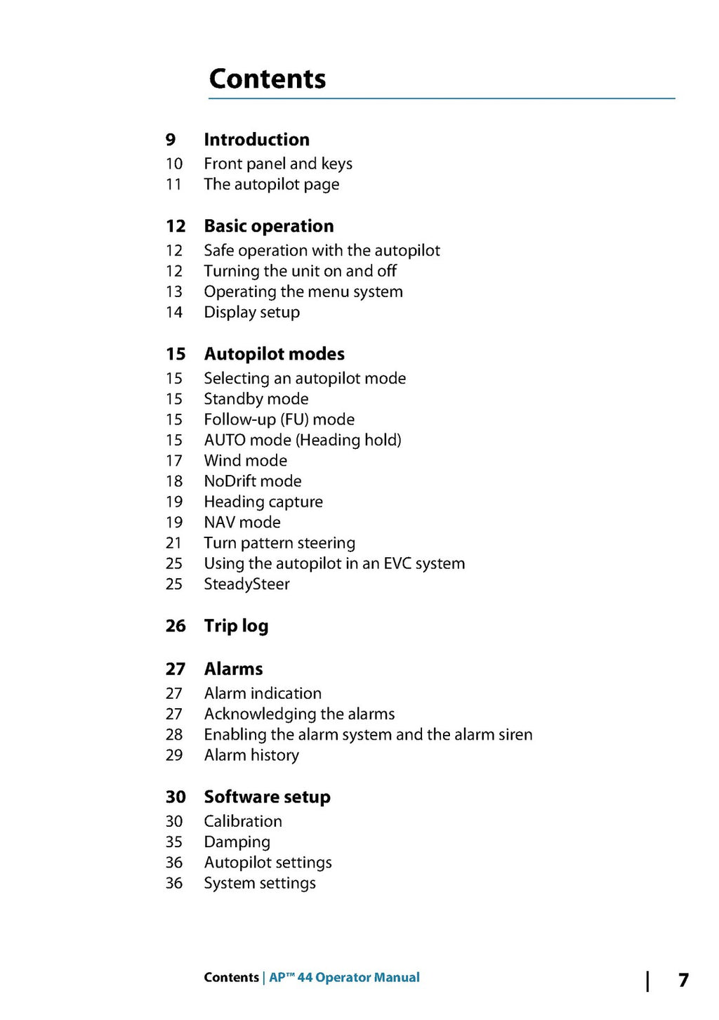 SIMRAD AP44 OPERATORS MANUAL - STEEL WIRE BOUND - PROTECTIVE COVERS
