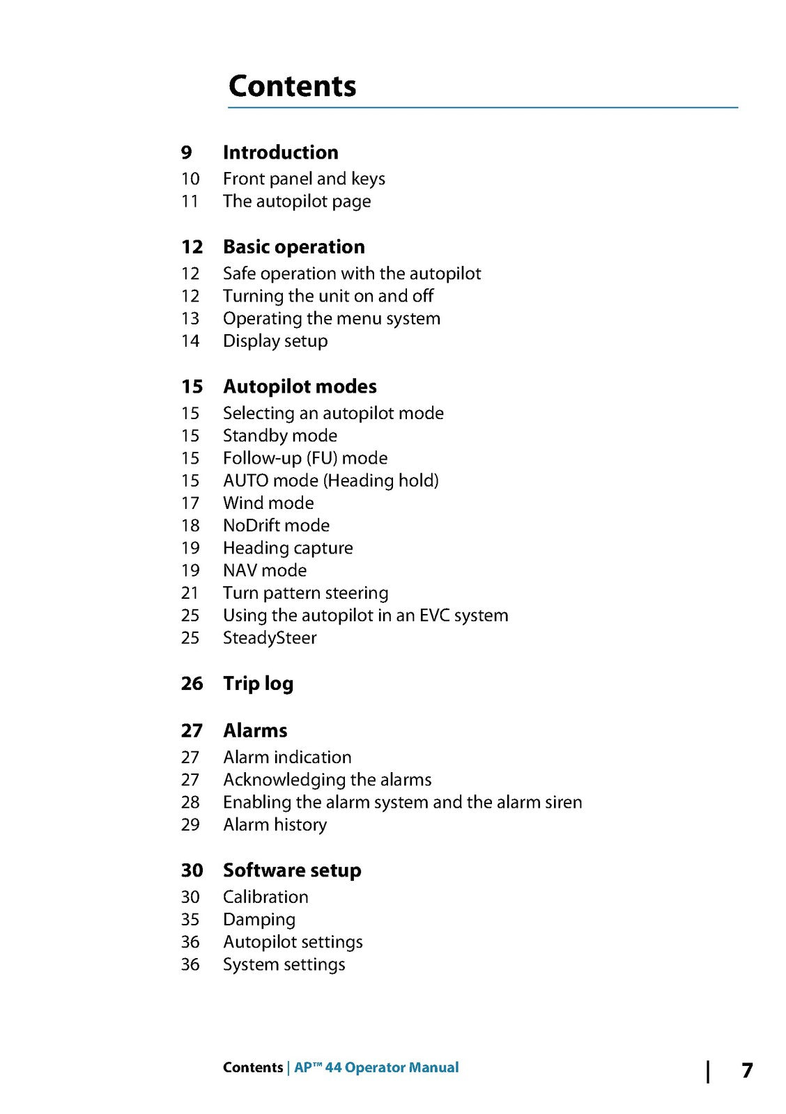 SIMRAD AP44 OPERATORS MANUAL - STEEL WIRE BOUND - PROTECTIVE COVERS