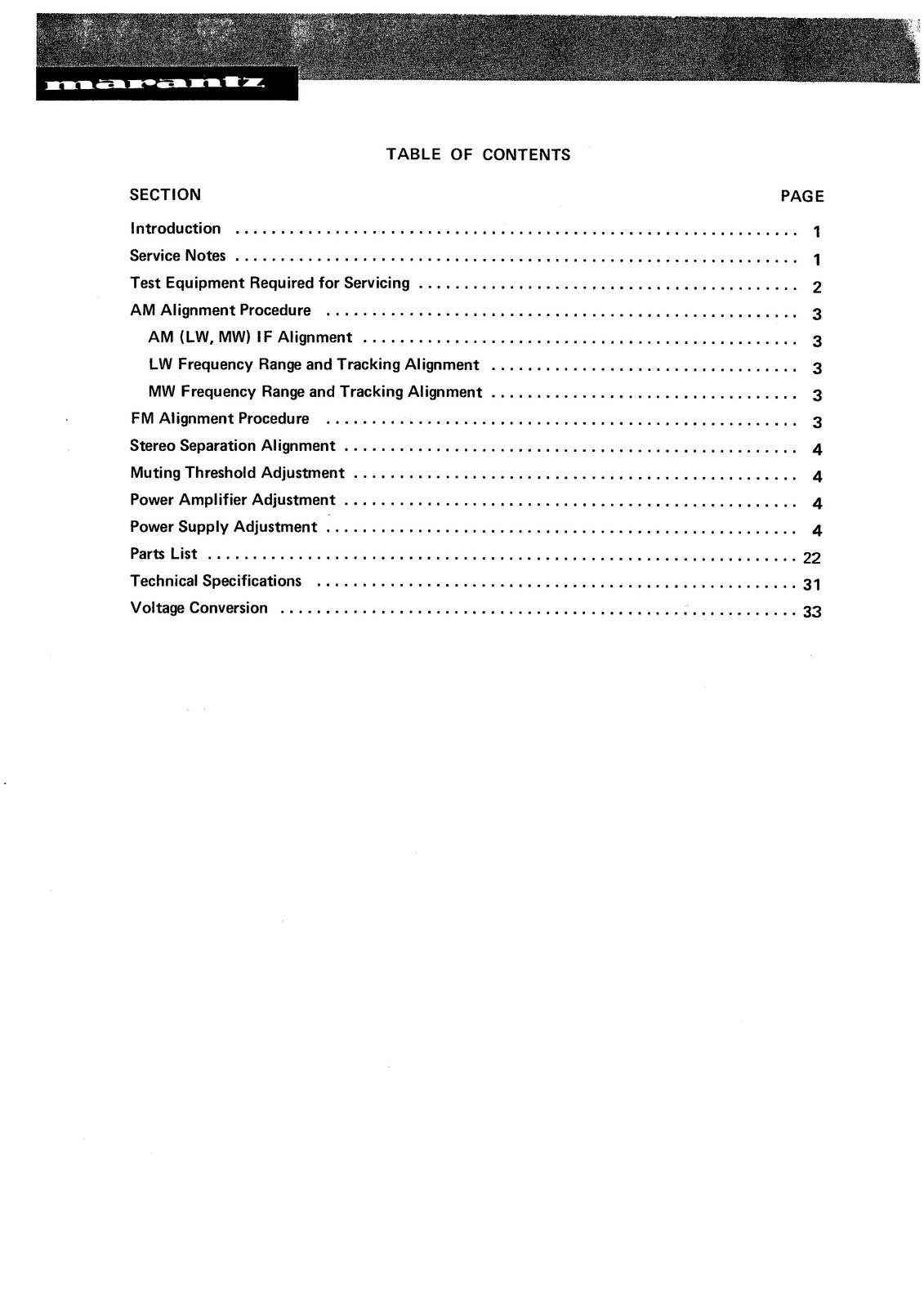 MARANTZ 2225L Stereophonic Receiver Service Manual - BOUND - COVERS - FOLDOUTS
