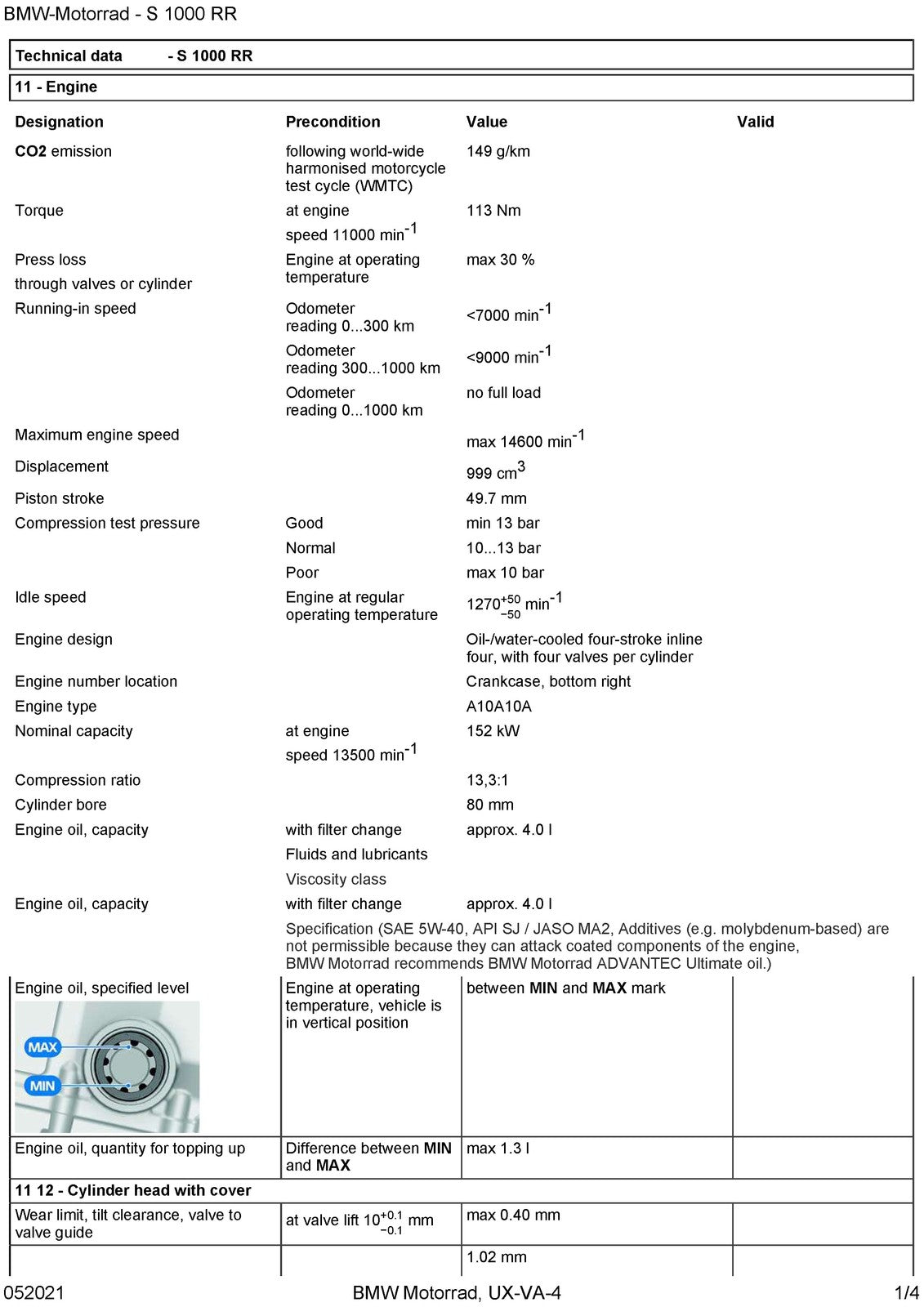 BMW S1000 RR K67 Motorcycle Service Manual - STEEL WIRE BOUND - TOUGH COVERS