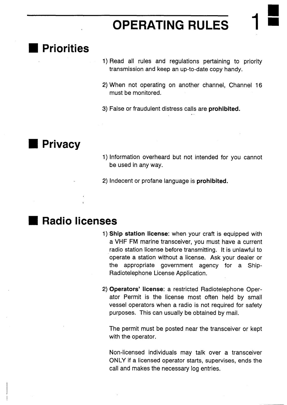 ICOM IC-M57 Marine Tranceiver Instruction Manual - WIRE BOUND - TOUGH COVERS