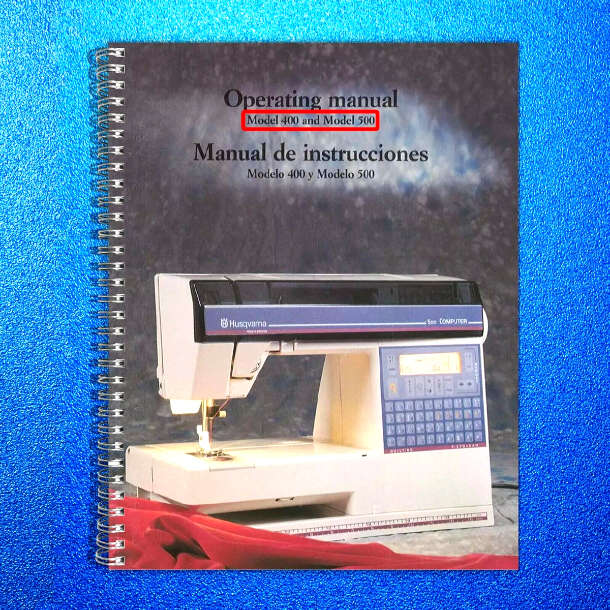 HUSQVARNA VIKING 400 500 Rose 605 Operators Manual BUNDLE - WIRE BOUND - COVERS
