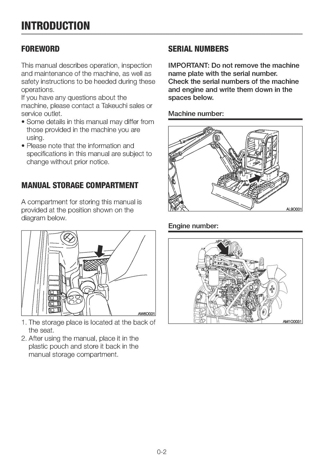 TAKEUCHI TB280FR EXCAVATOR OPERATORS MANUAL - STEEL WIRE BOUND - TOUGH COVERS