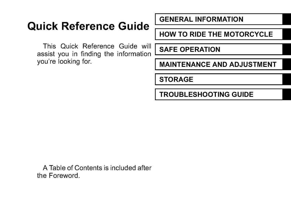 KAWASAKI Ninja ZX-6R Owners Manual 2012 - STEEL WIRE BOUND - PROTECTIVE COVERS