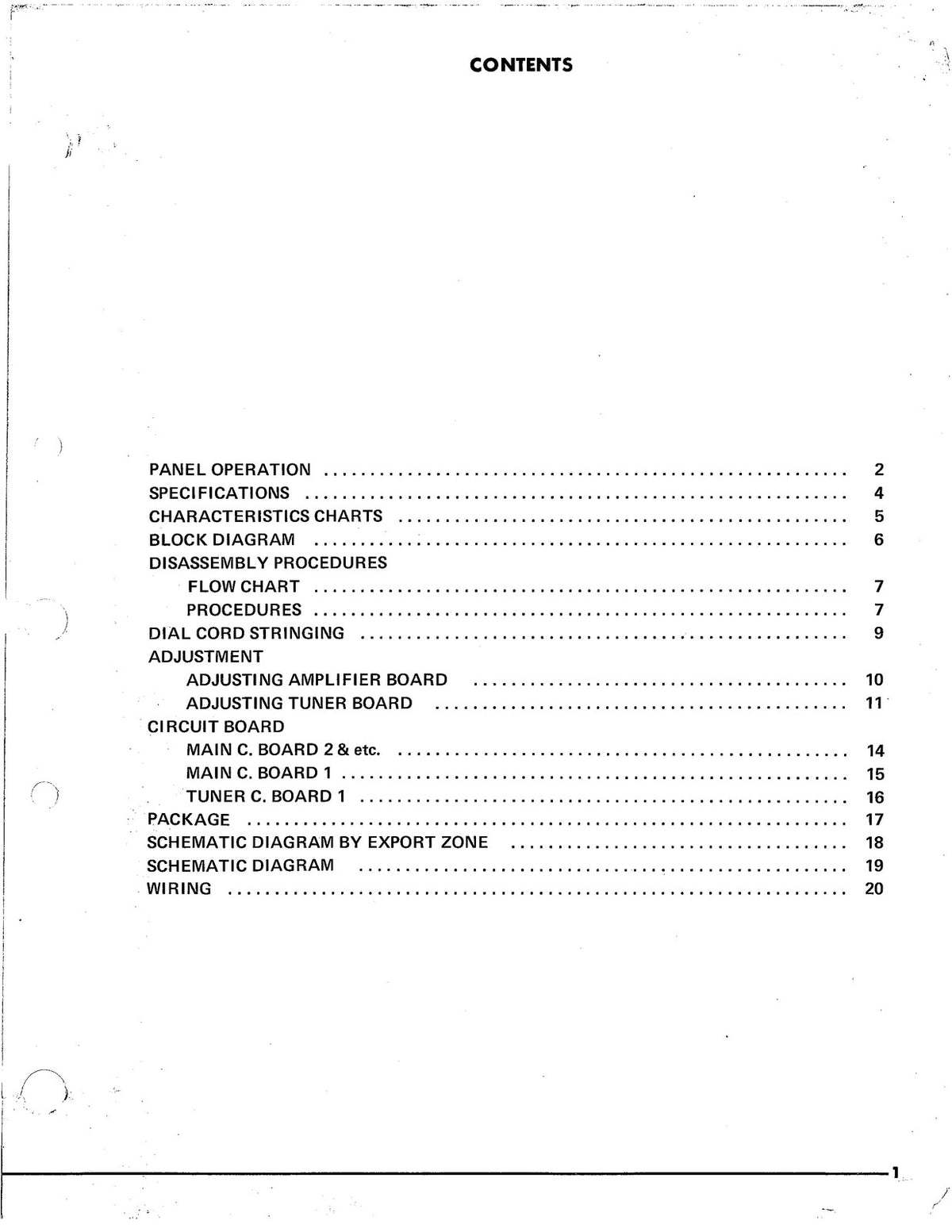 YAMAHA CR-620 FM AM Receiver Service Manual & Parts LIst - BOUND COVERS FOLDOUTS