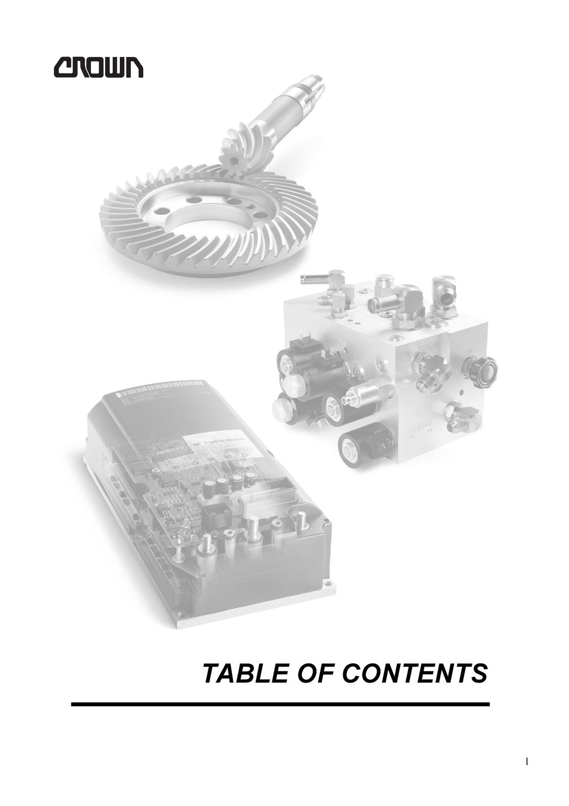CROWN SP 3500 Series Maintenance Manual - STEEL WIRE BOUND - PROTECTIVE COVERS