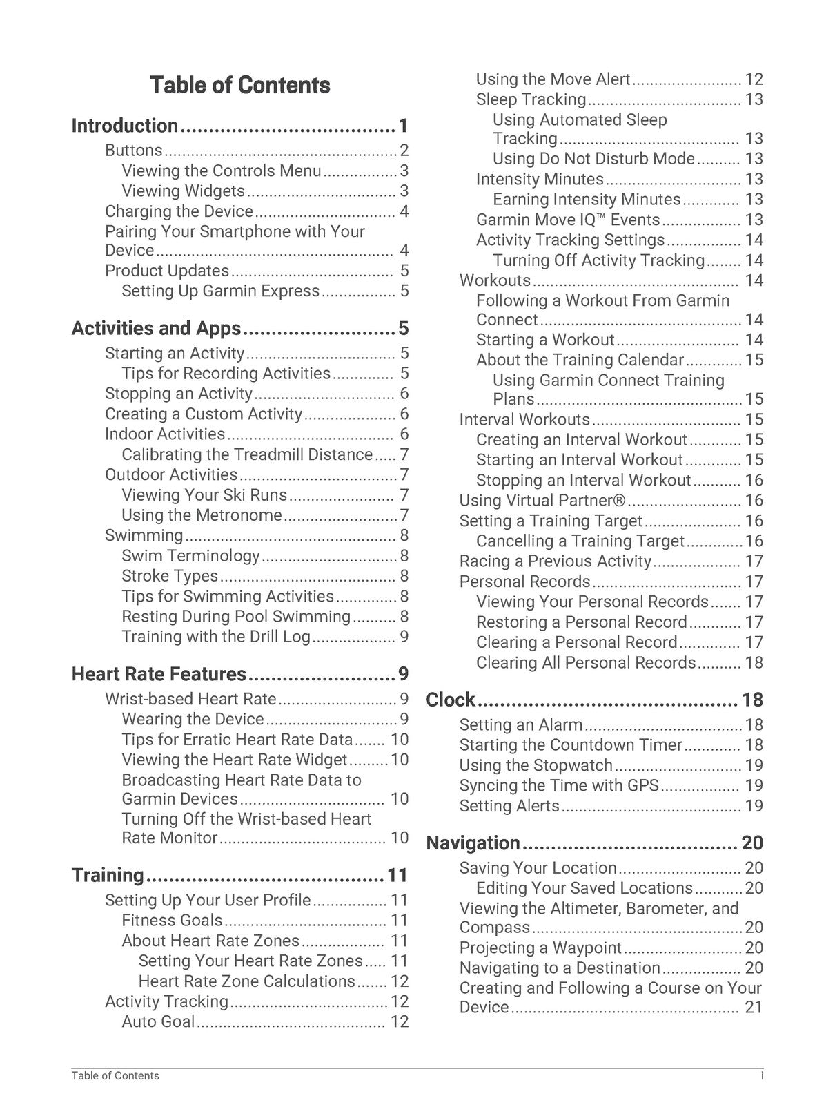 GARMIN Instinct Owners Manual 2018 - STEEL WIRE BOUND - PROTECTIVE COVERS