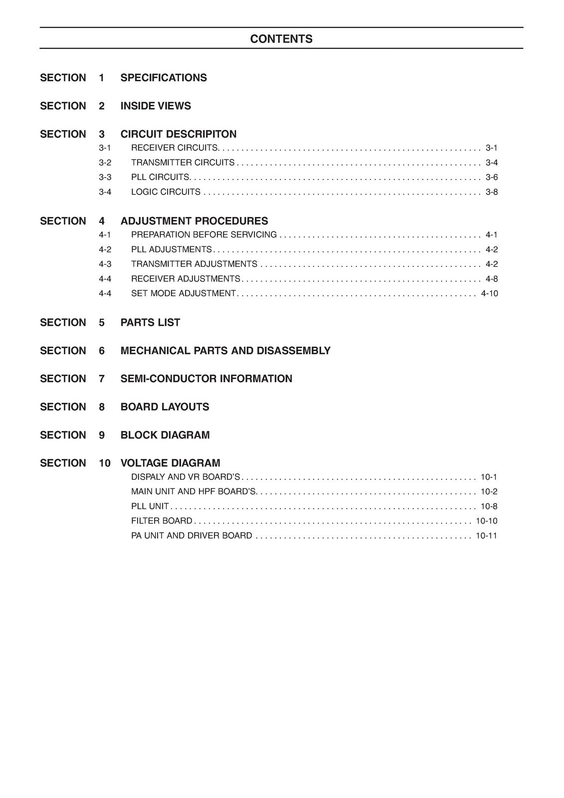 ICOM IC-706MKIIG HF VHF UHF All Mode Transceiver Service Manual 2007, FOLDOUTS