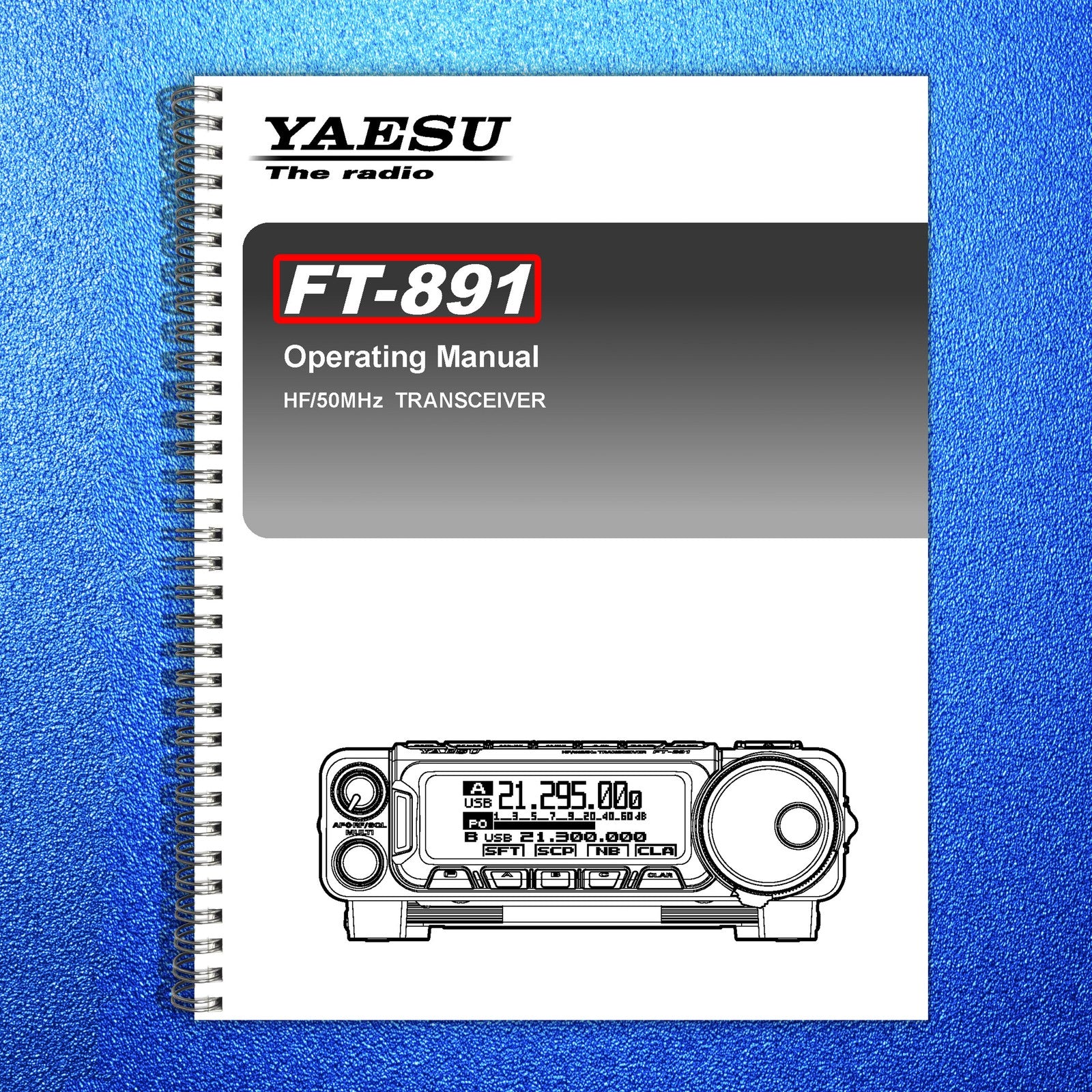 YAESU FT-891 Operating & Advanced Manual Bundle - WIRE BOUND - TOUGH COVERS