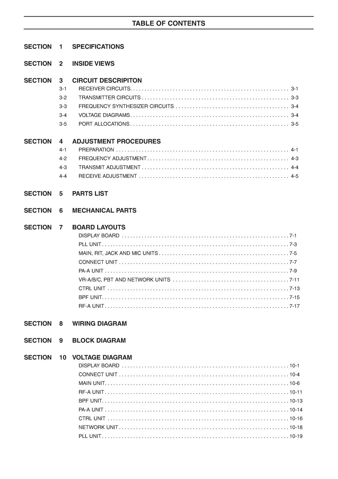 ICOM IC-7410 HF Transceiver Service Manual - BOUND - COVERS - XL FOLDOUT PAGES