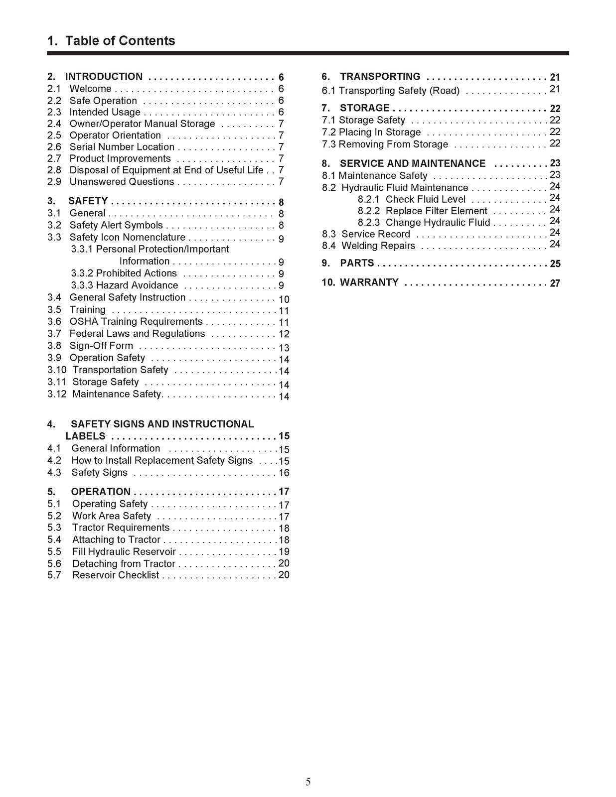 MODERN HR30 Hydraulic Tank Operators Manual - STEEL WIRE BOUND - TOUGH COVERS