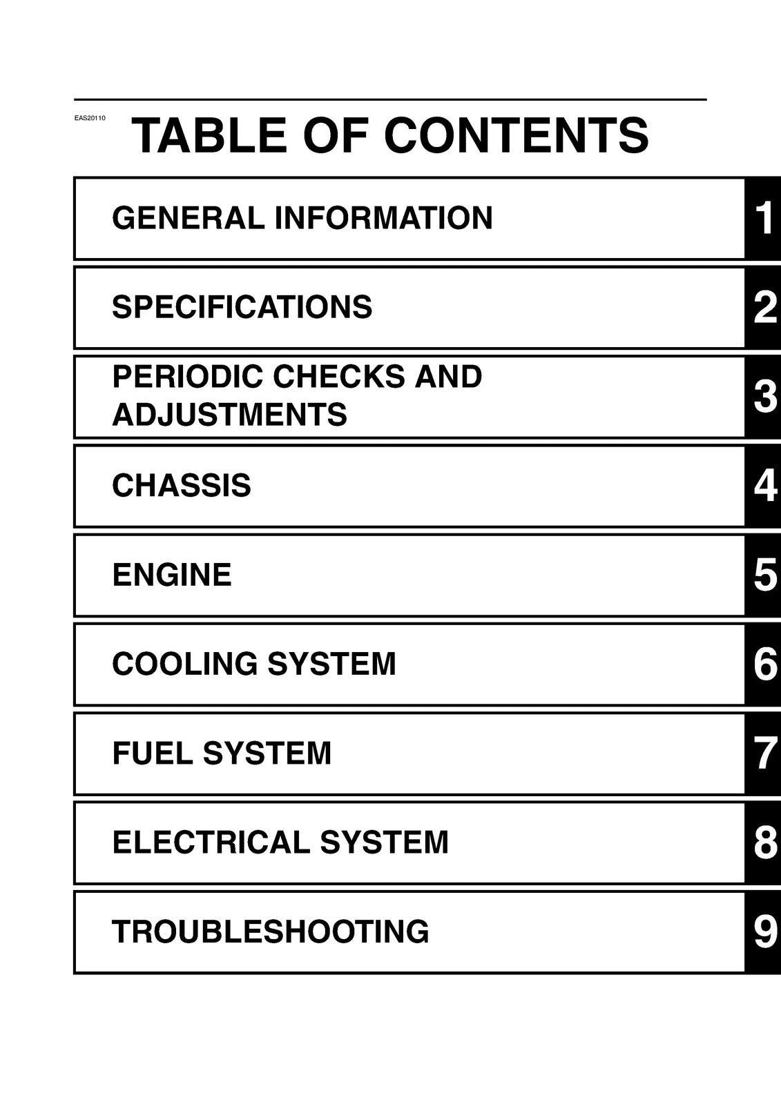 YAMAHA YZF-R6 Motorcycle Service Manual 2008 - BOUND - COVERS - XL FOLDOUT PAGES