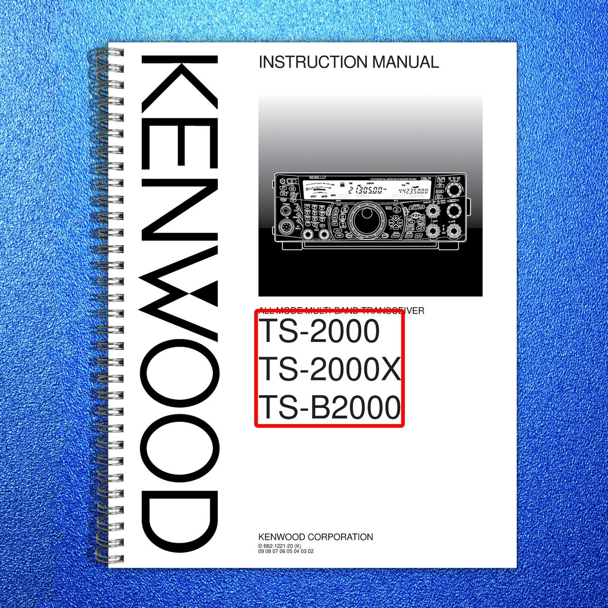 KENWOOD TS-2000 TS-2000X TS-B2000 Operators & Service Manual BUNDLE - WIRE BOUND