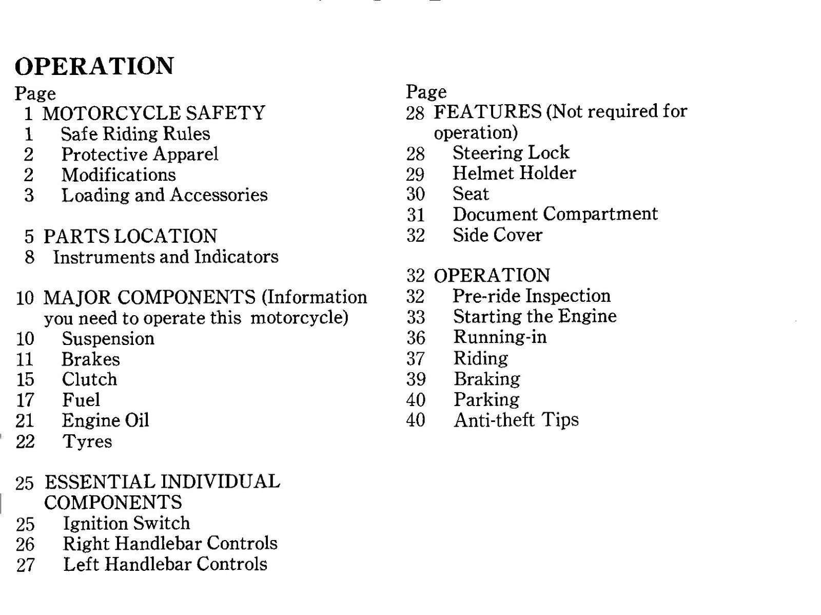HONDA CB250 Motorcycle Owners Manual 2002 - BOUND - COVERS - XL FOLDOUT PAGES