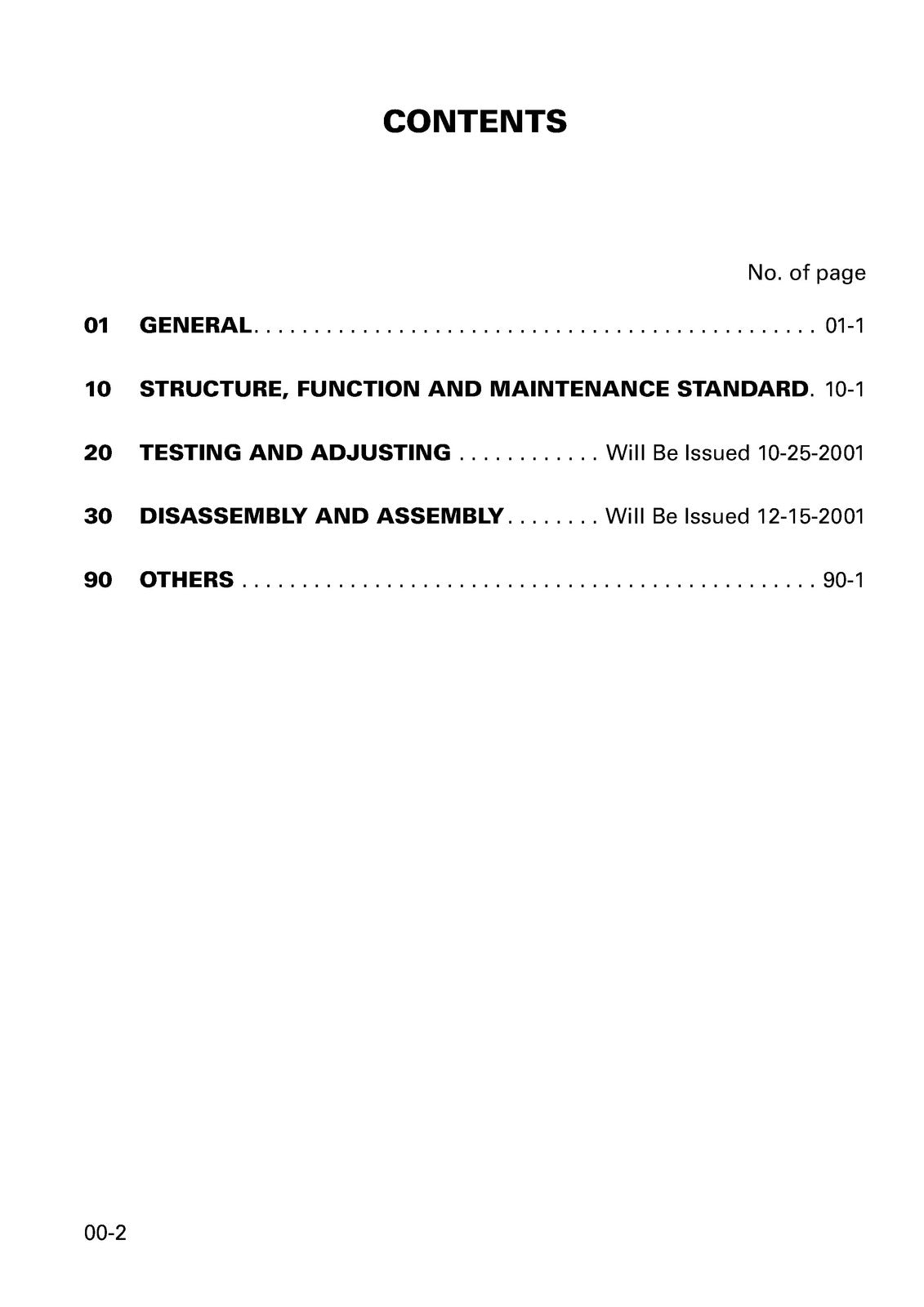 KOMATSU PC200-7 PC20LC-7 SN 200001Up SHOP MANUAL - BOUND - COVERS - XL FOLDOUTS