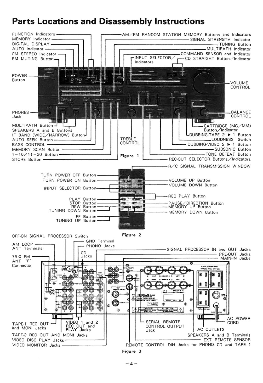 LUXMAN R-117 AM FM Stereo Receiver Service Manual - BOUND - COVERS - XL FOLDOUTS