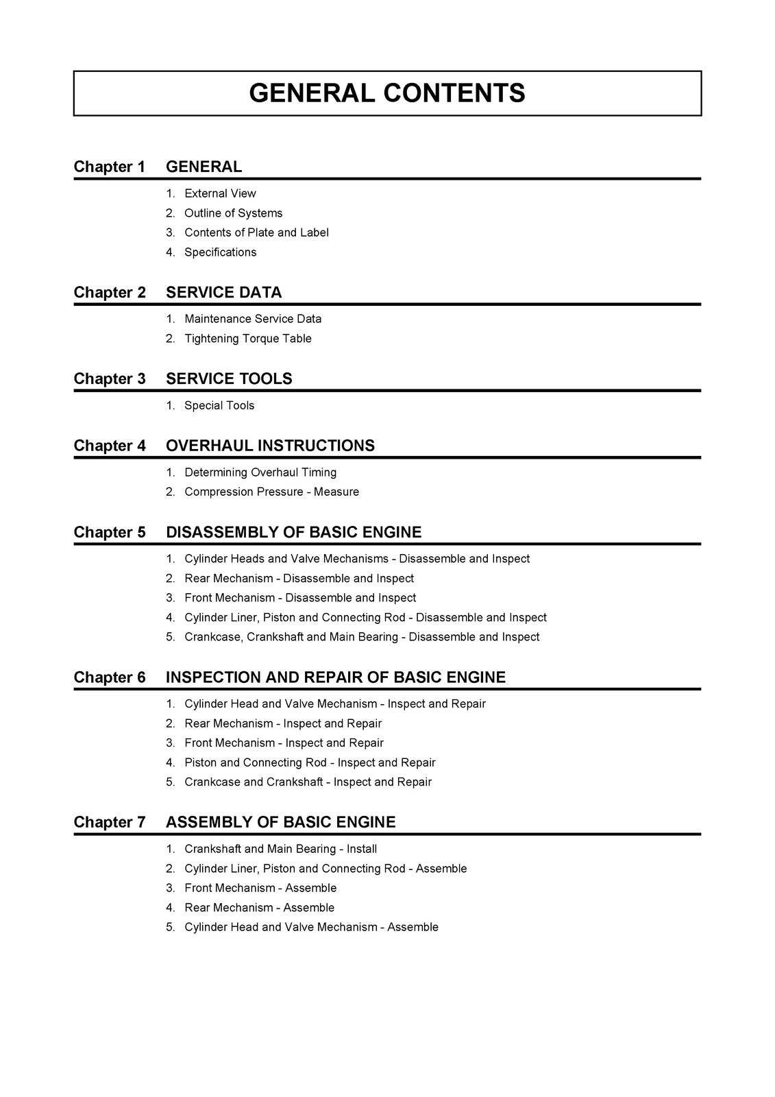 MITSUBISHI S6R S6R2 SERIES DIESEL ENGINES SERVICE MANUAL - WIRE BOUND - COVERS