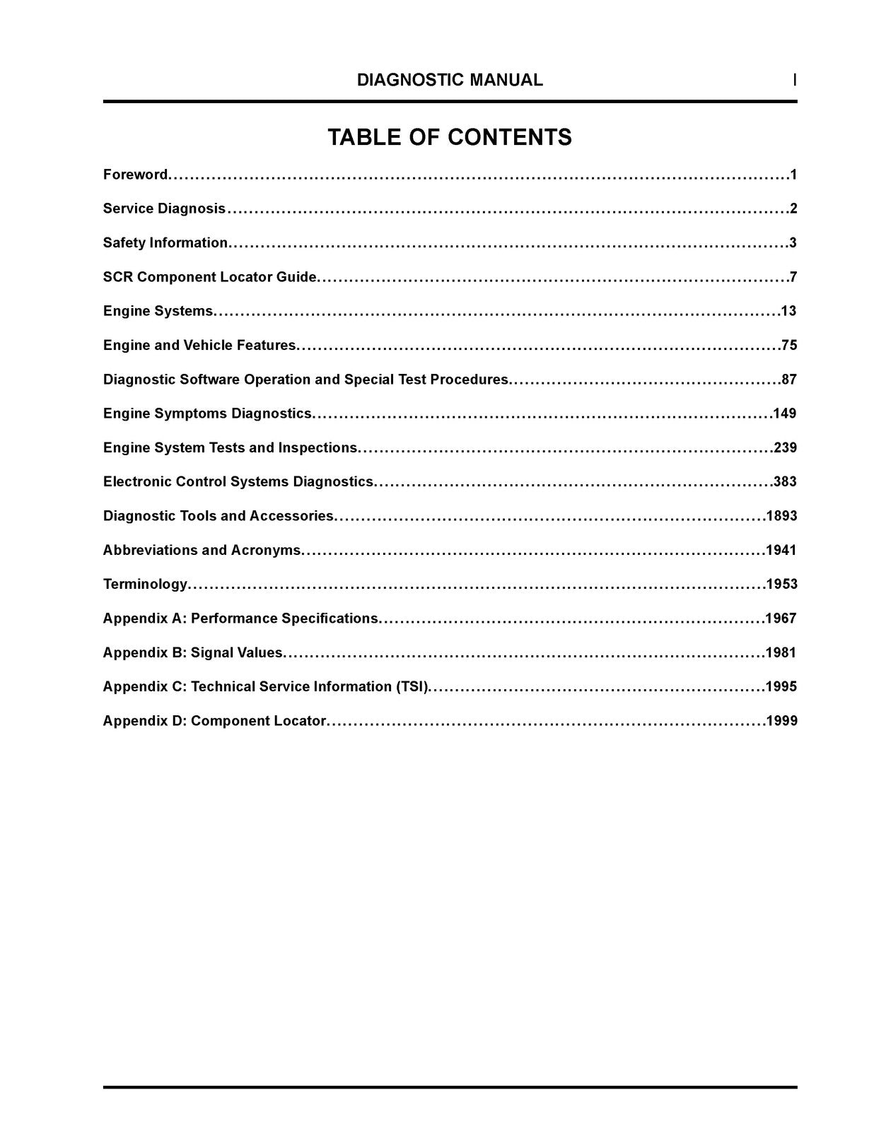 INTERNATIONAL N13 EPA10 SCR Diagnostic Manual 2015 - WIRE BOUND - TOUGH COVERS