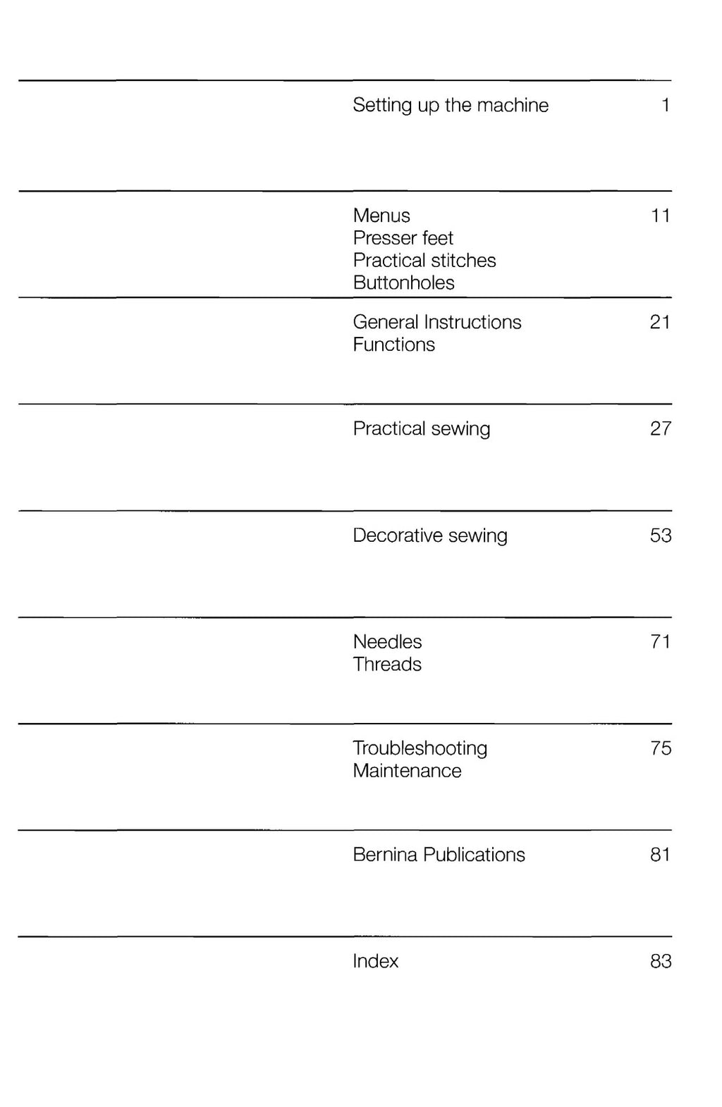 BERNINA 1630 1530 Inspiration Plus Instruction Manual - WIRE BOUND - COVERS