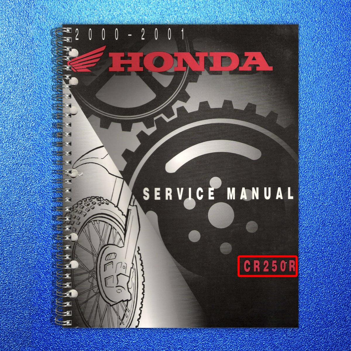 HONDA CR250R CRF250X Service Manual BUNDLE - STEEL WIRE BOUND - TOUGH COVERS