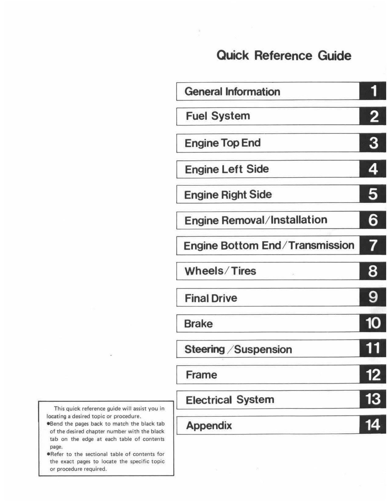 KAWASAKI Bayou 185 KLF185 ATV Service Manual - STEEL WIRE BOUND - TOUGH COVERS