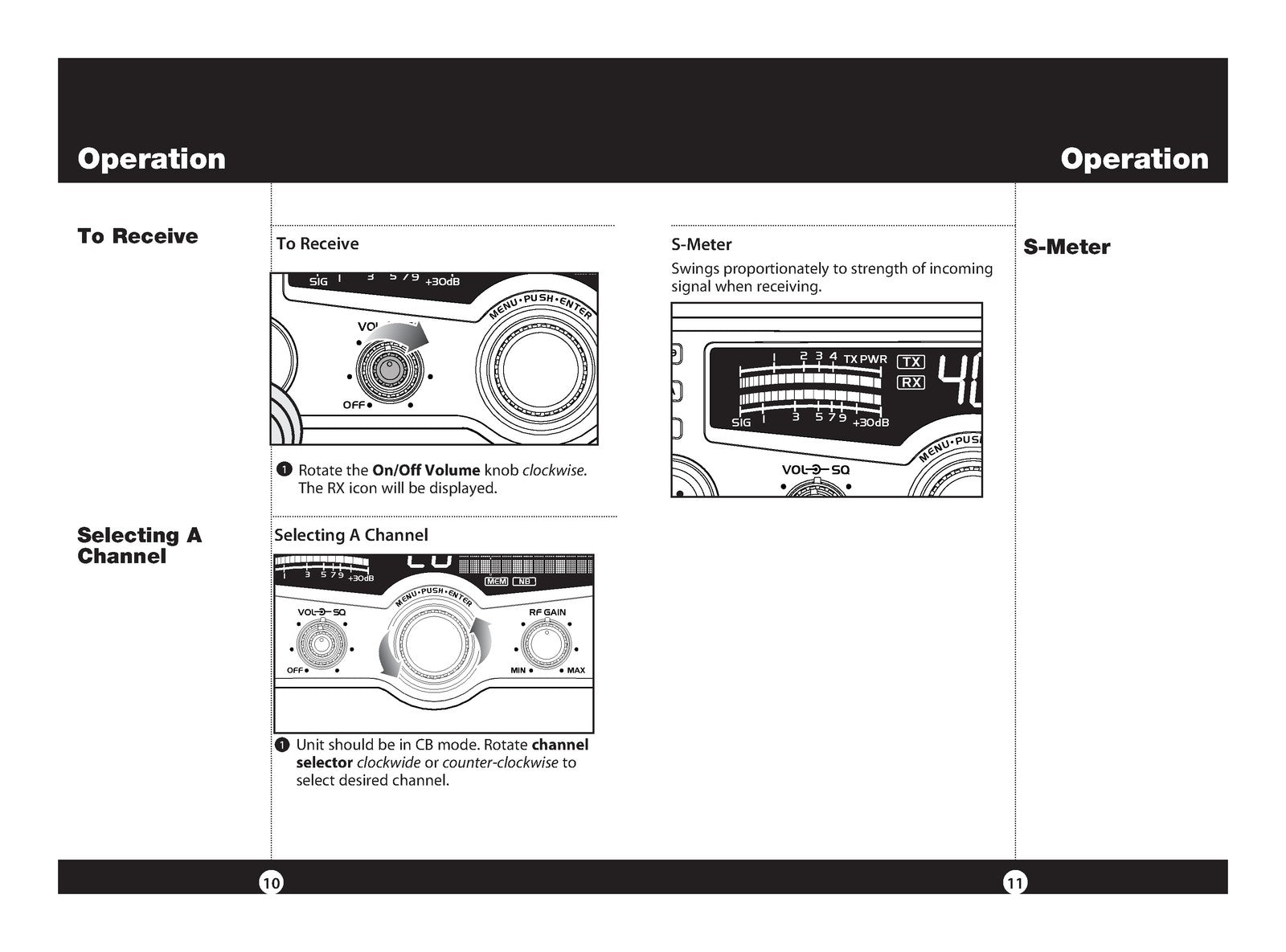 COBRA 25 LX CB Radio Owners Manual - BOUND - COVERS - XL FOLDOUT PAGES