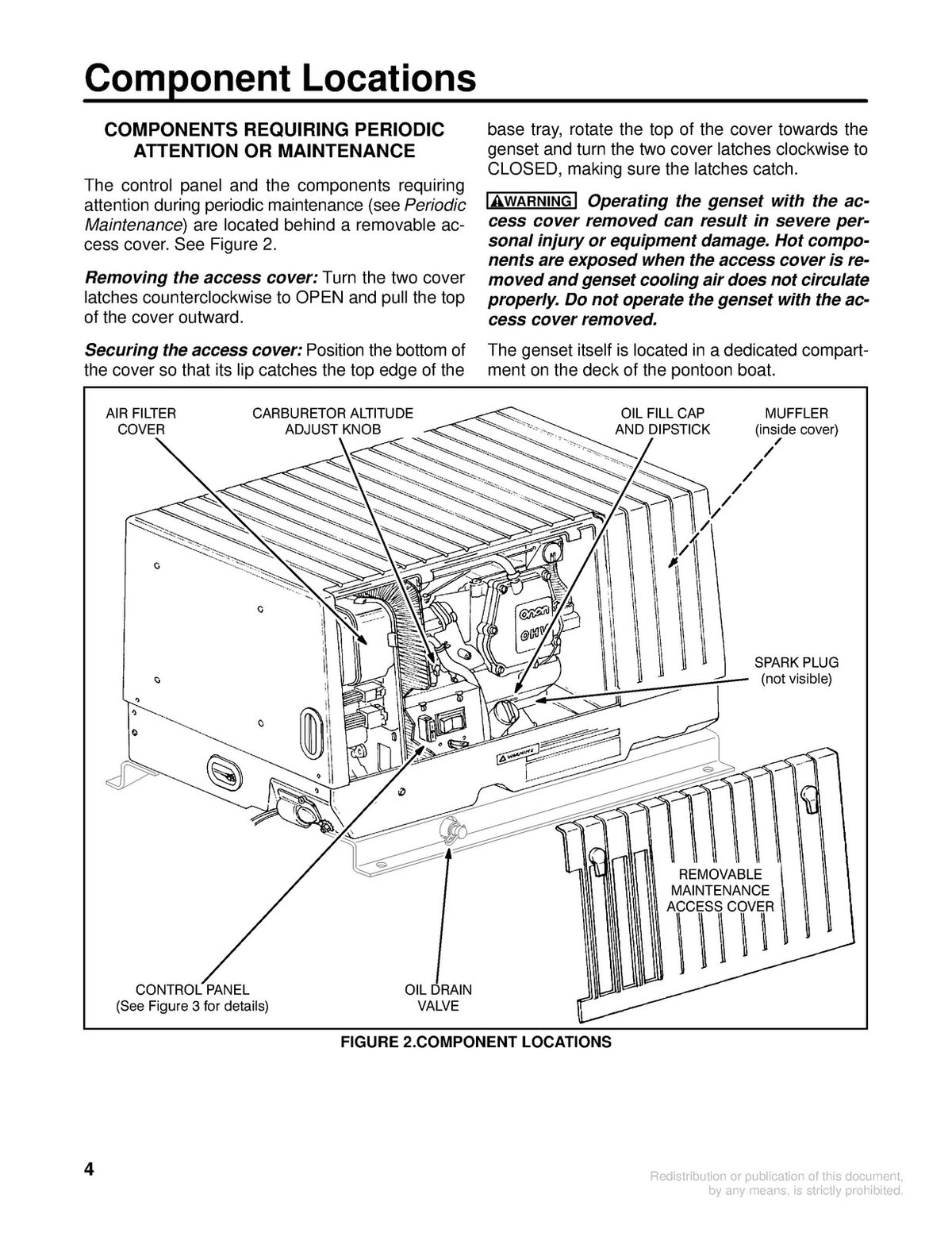 ONAN Tracker Marine Series 4000 KY Genset Operators Manual 1997 - WIRE BOUND