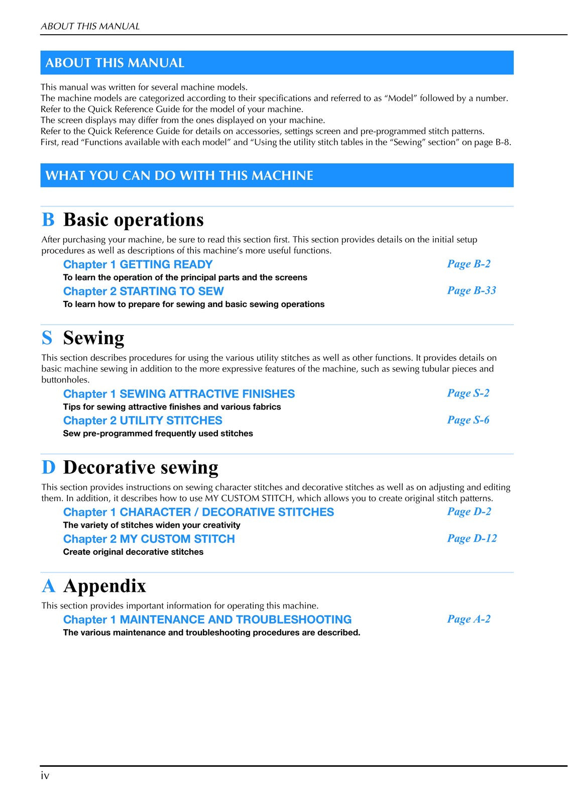 BROTHER Innov-is NQ1300 NQ1300PRW Instruction Manual - WIRE BOUND - TOUGH COVERS