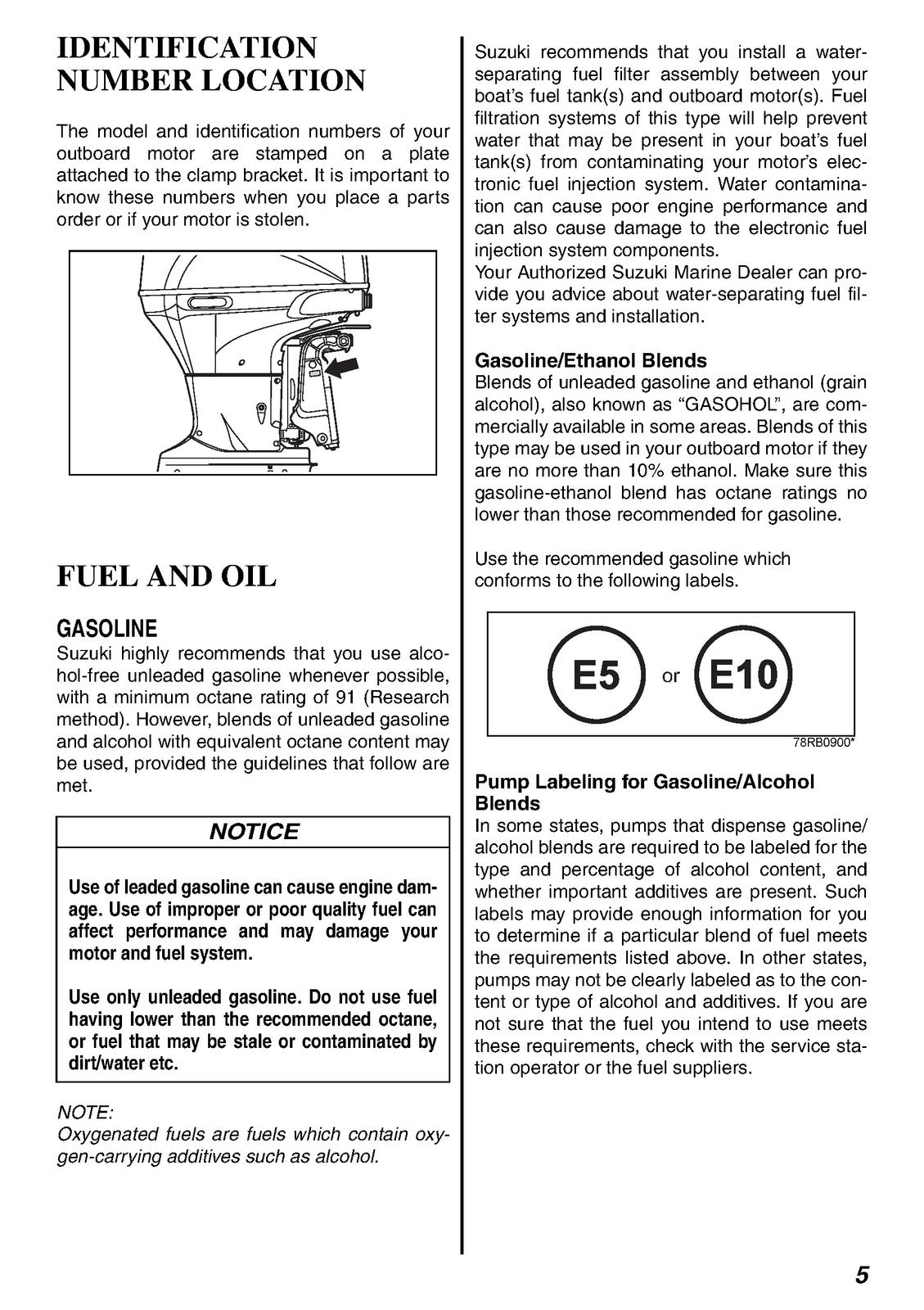 SUZUKI DF150AP DF175AP DF200AP Outboard Owners Manual - WIRE BOUND - COVERS