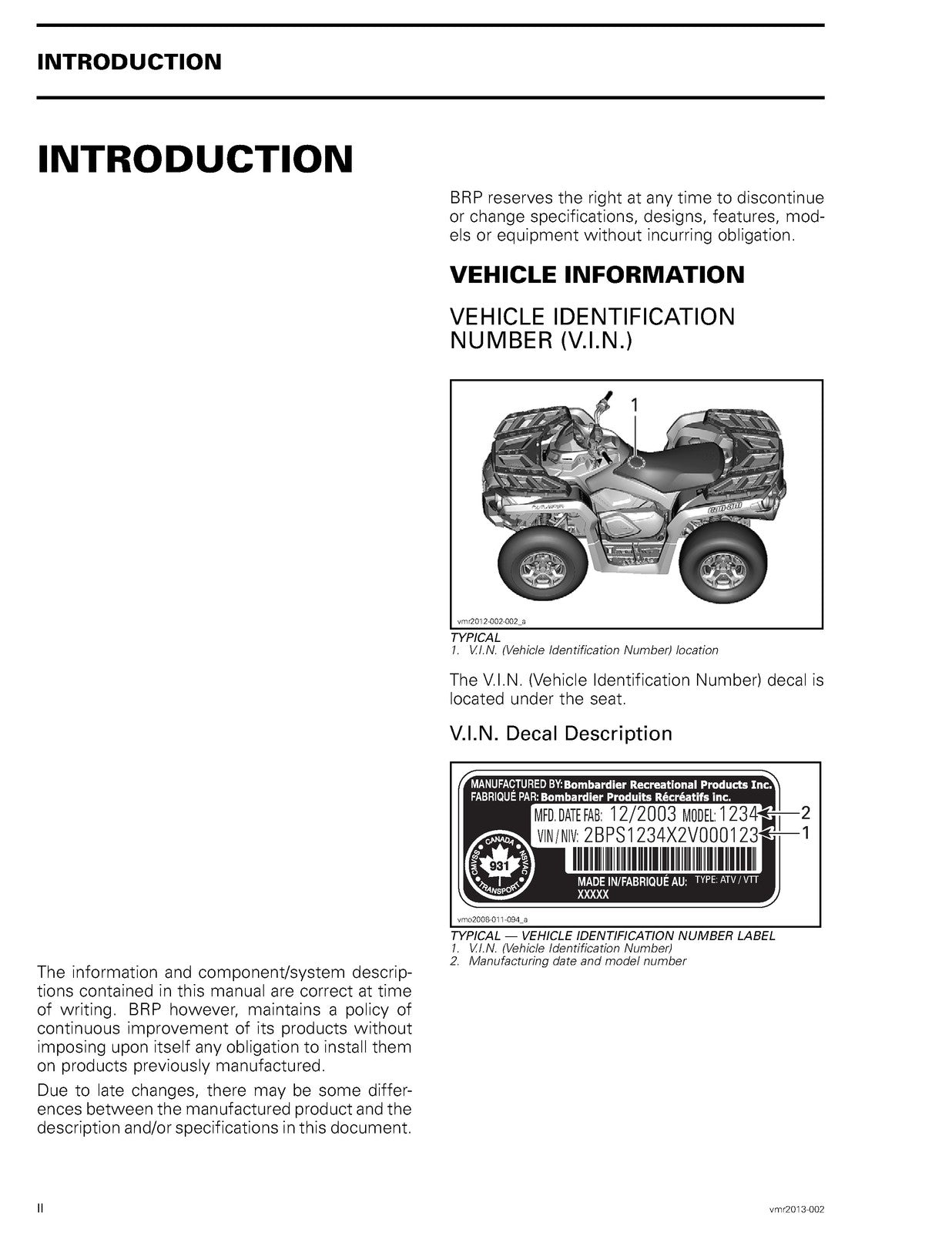 CAN-AM Outlander Renegade XMR ATV Service Manual 2013-2015, FOLDOUTS