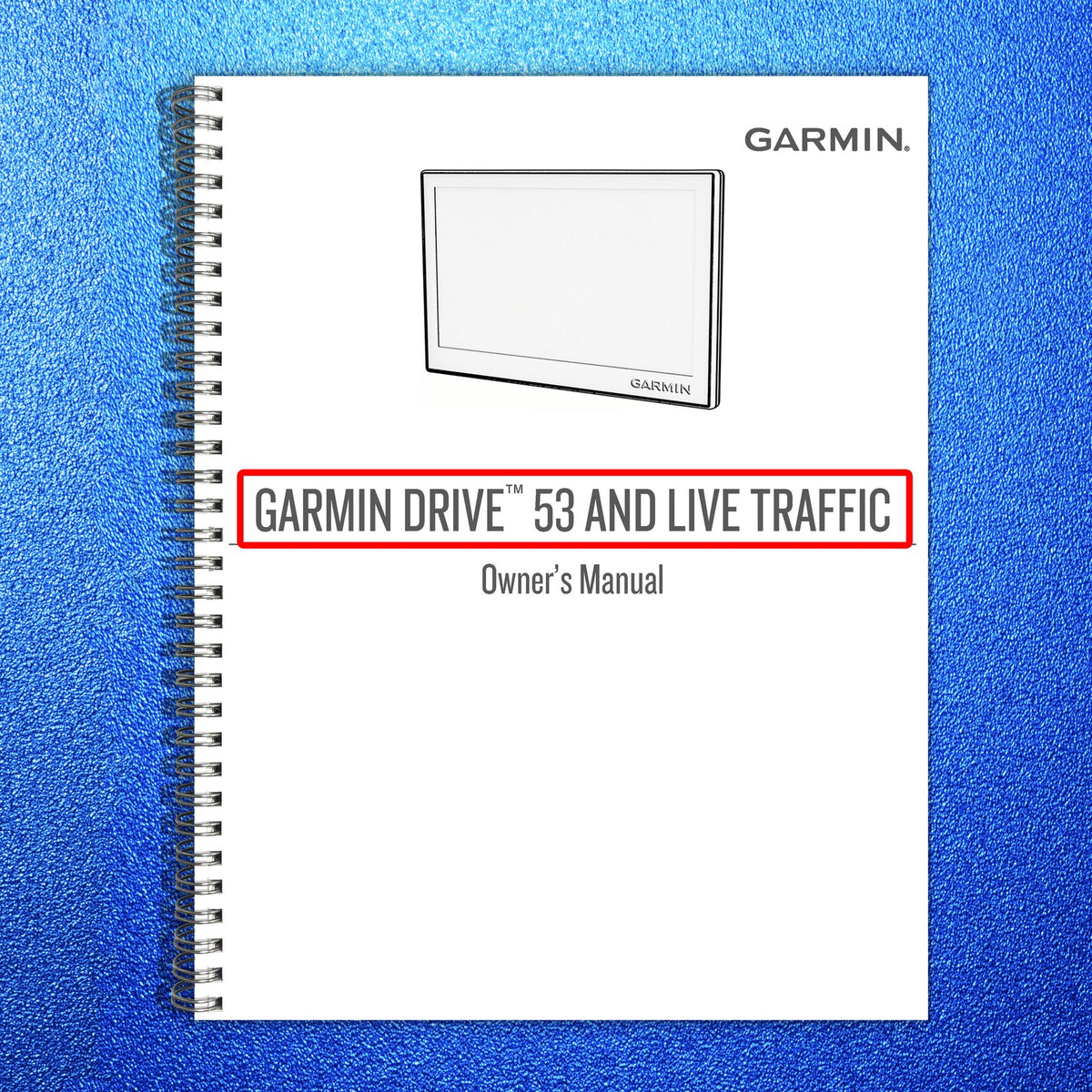 GARMIN DRIVE 53 eTrex 22x 32x STRIKER Operators Manual BUNDLE - WIRE BOUND
