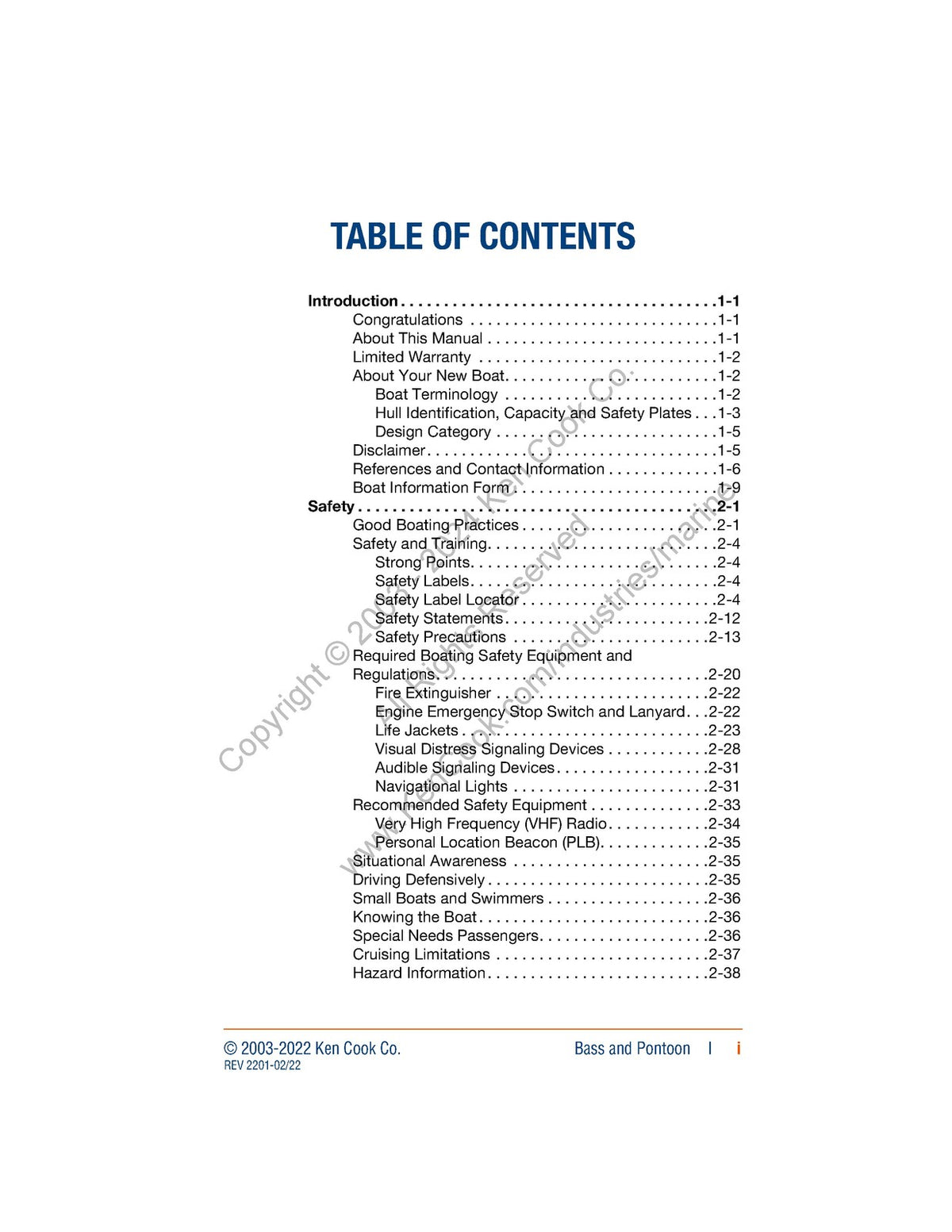 SMOKER CRAFT Basic Boating  Safety Manual 2022 - WIRE BOUND - TOUGH COVERS