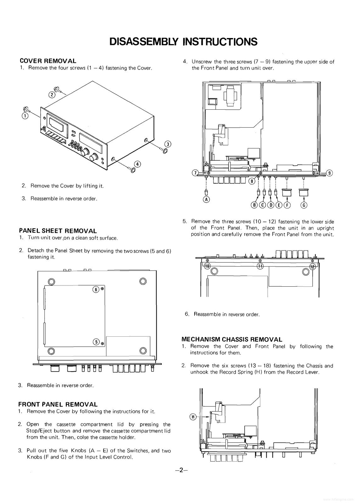 SANYO RD-30 Stereo Cassette Tape Deck Service Manual - BOUND - COVERS - FOLDOUTS