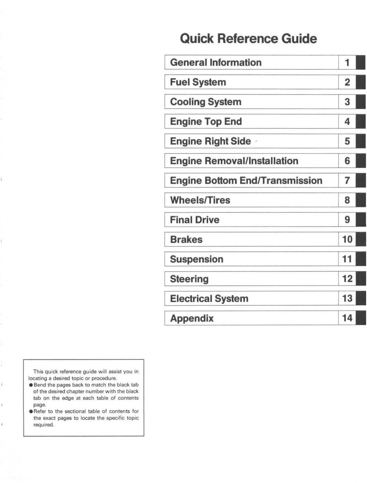 KAWASAKI KX125 KX250 Motorcycle Service Manual 1992-1993 - WIRE BOUND - COVERS
