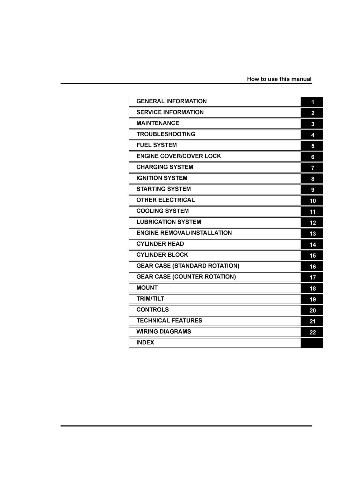 TOHATSU BFT115A Outboard Motor Service Manual 2014 - BOUND - COVERS - FOLDOUTS
