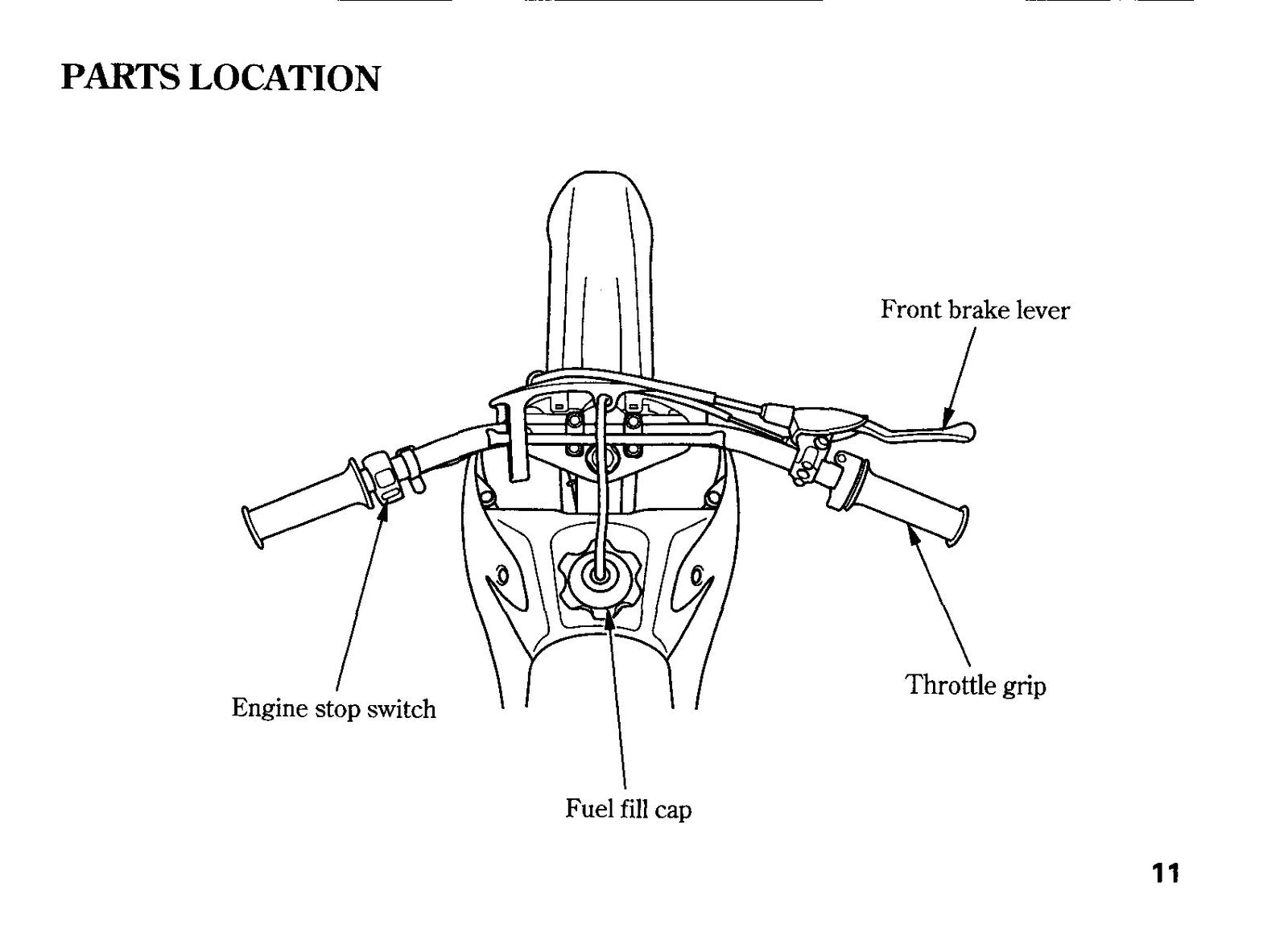 HONDA CRF70F Owners Manual 2007 - STEEL WIRE BOUND - PROTECTIVE COVERS