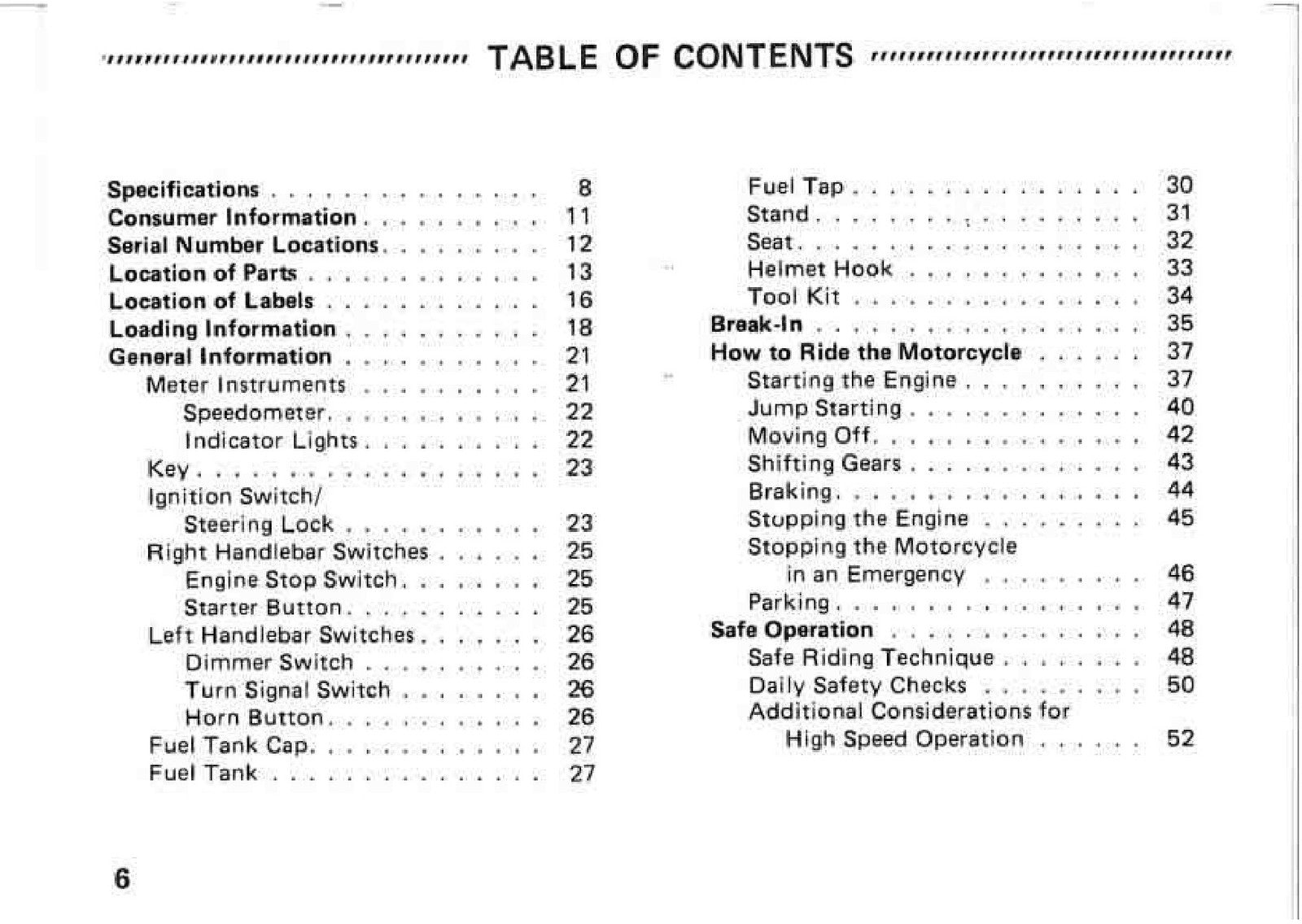 KAWASAKI Eliminator 250 Motorcycle Owners Manual - WIRE BOUND - TOUGH COVERS