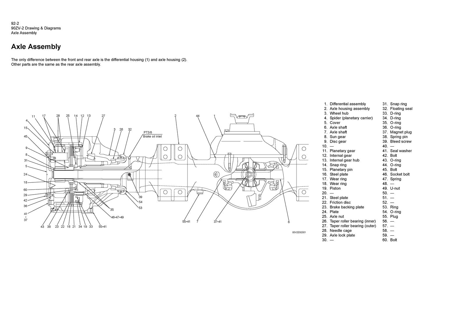 YANMAR 90ZV-2 Excavator Drawings And Diagrams Manual - WIRE BOUND - TOUGH COVERS