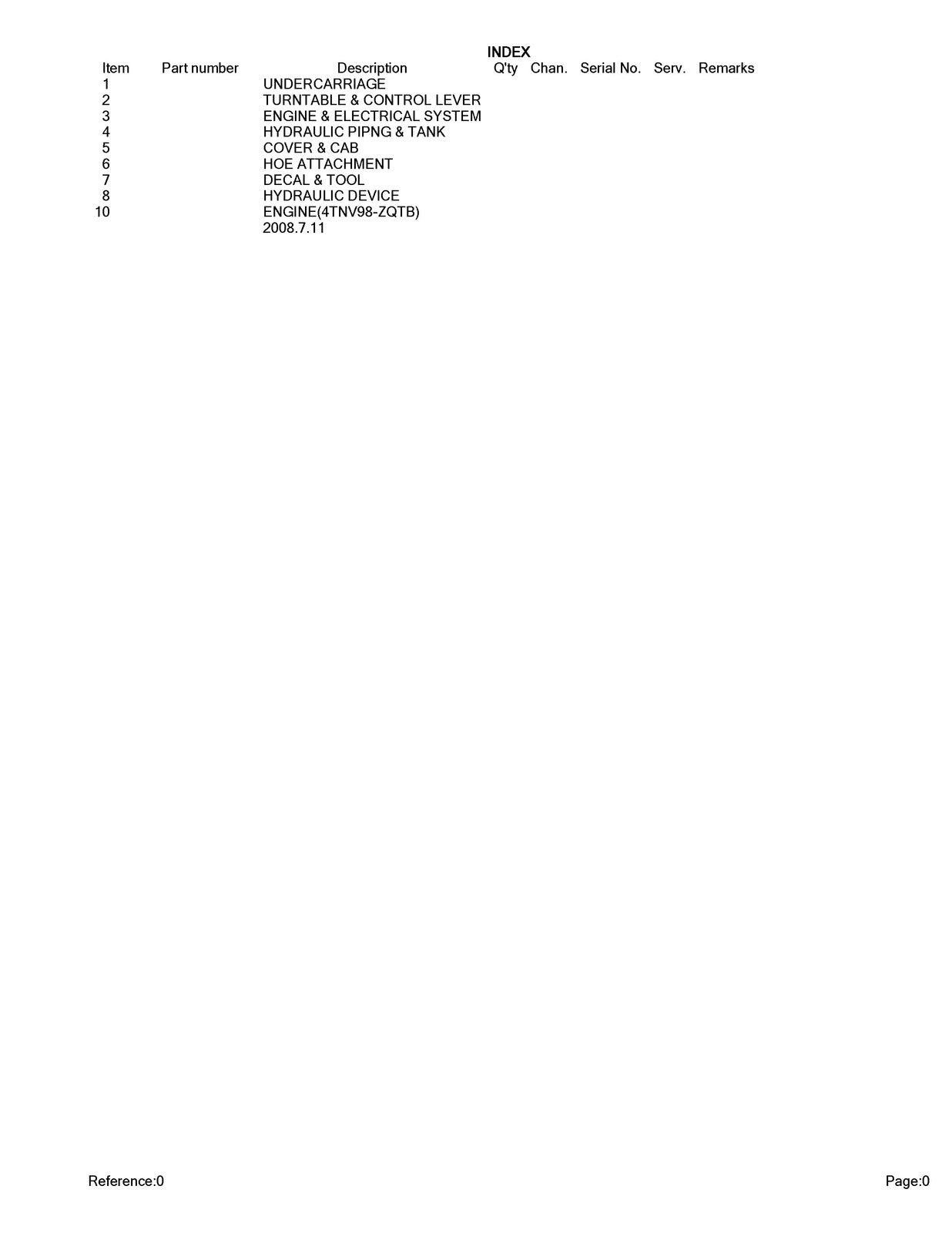 TAKEUCHI TB175 Parts Manual - STEEL WIRE BOUND PROTECTIVE COVERS