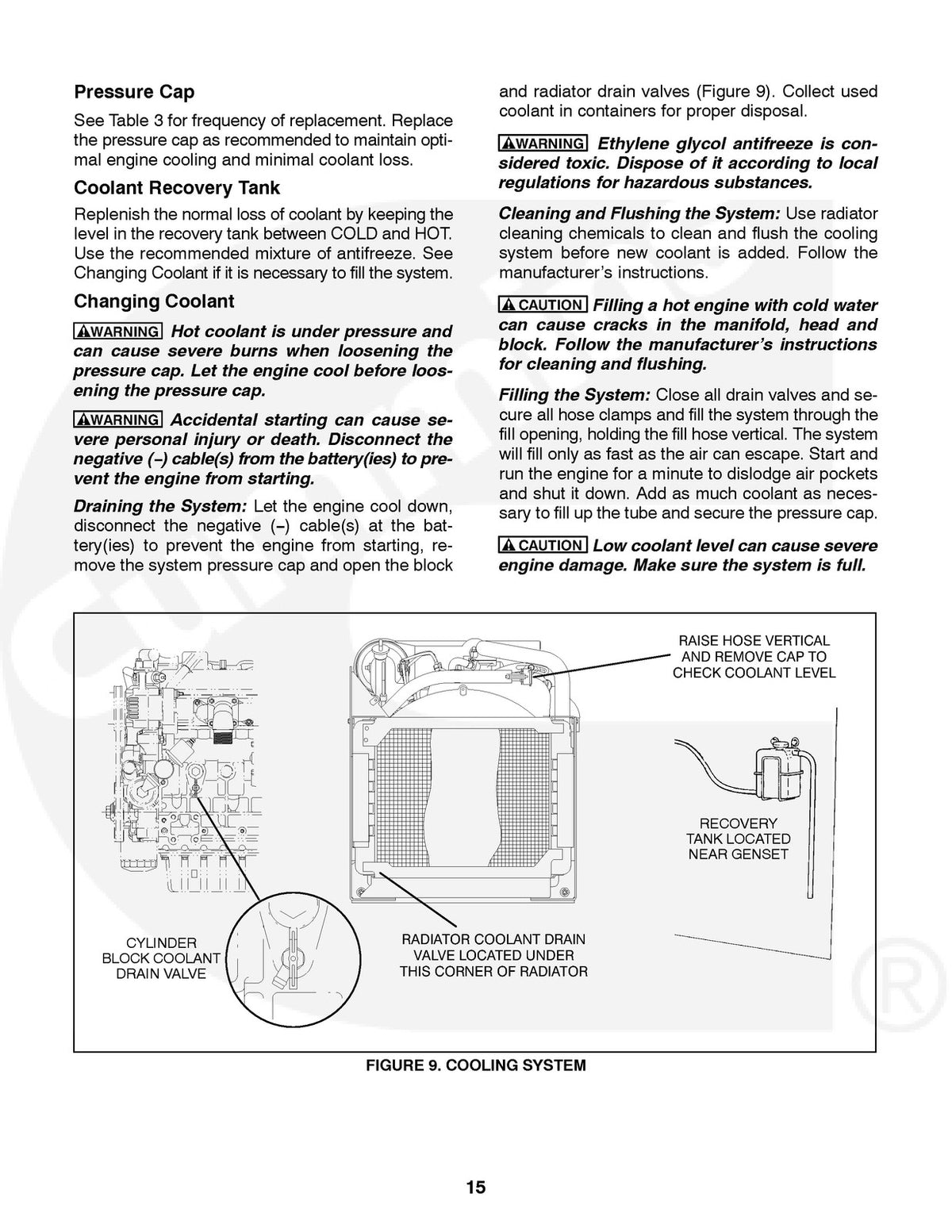 ONAN HDKAL HDKAS Commercial Mobile Genset Operator Manual 2009 - WIRE BOUND