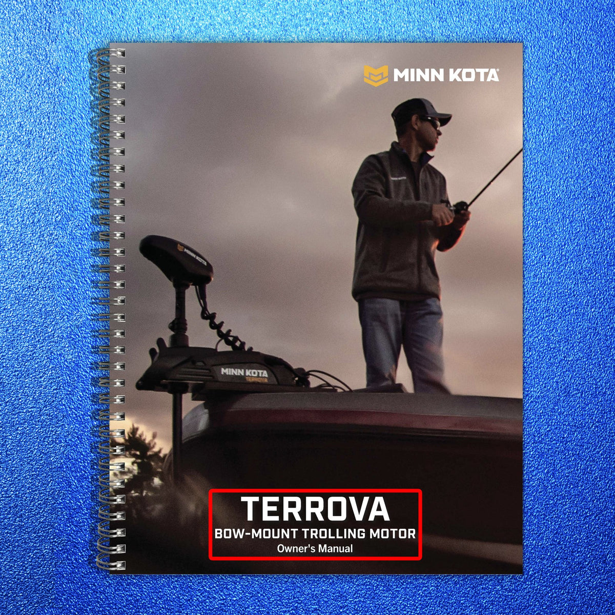 MINN KOTA TERROVA & Talon BT Operators Manual BUNDLE - WIRE BOUND - TOUGH COVERS