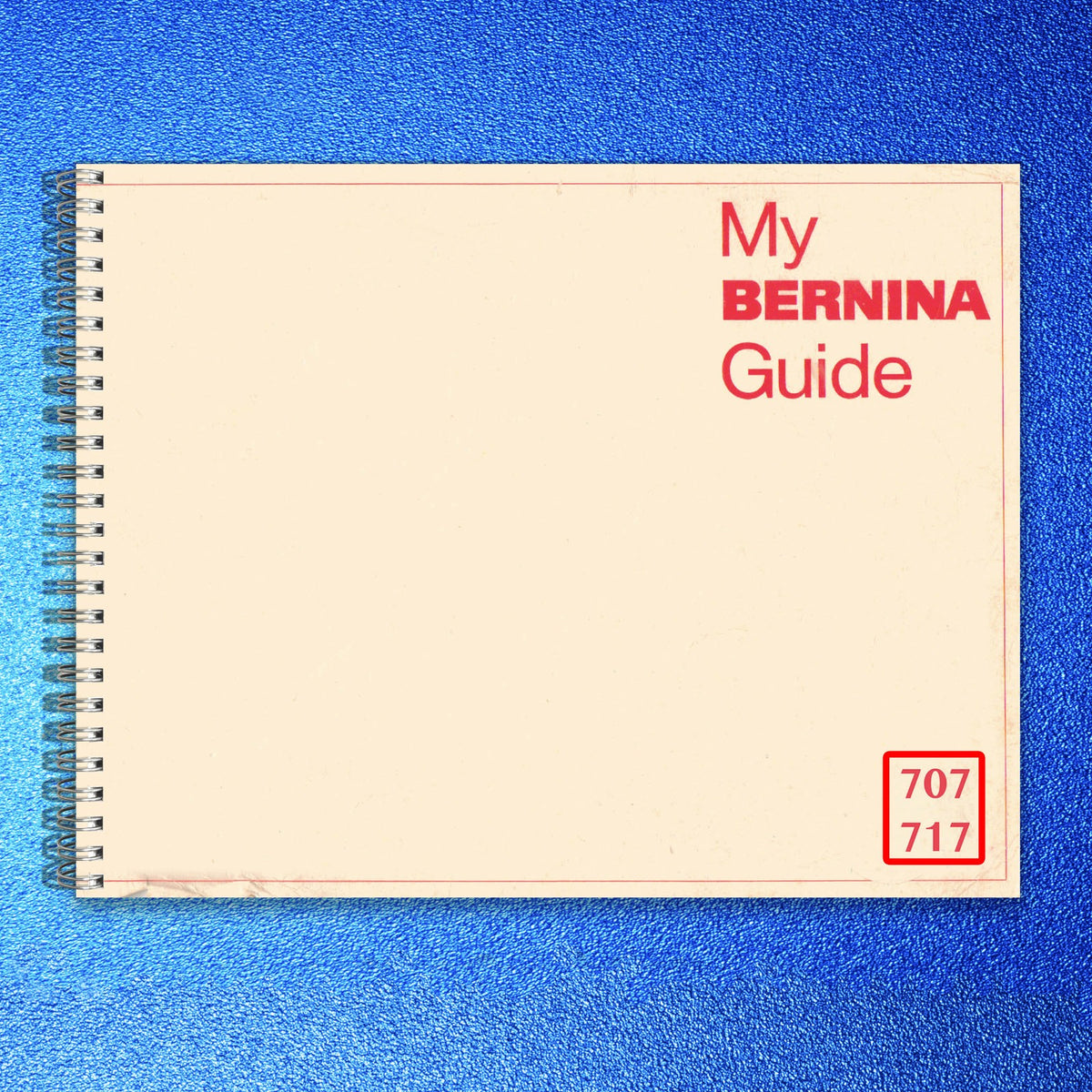 BERNINA 707 717 840 841 842 Service & Operators Manual BUNDLE - WIRE BOUND