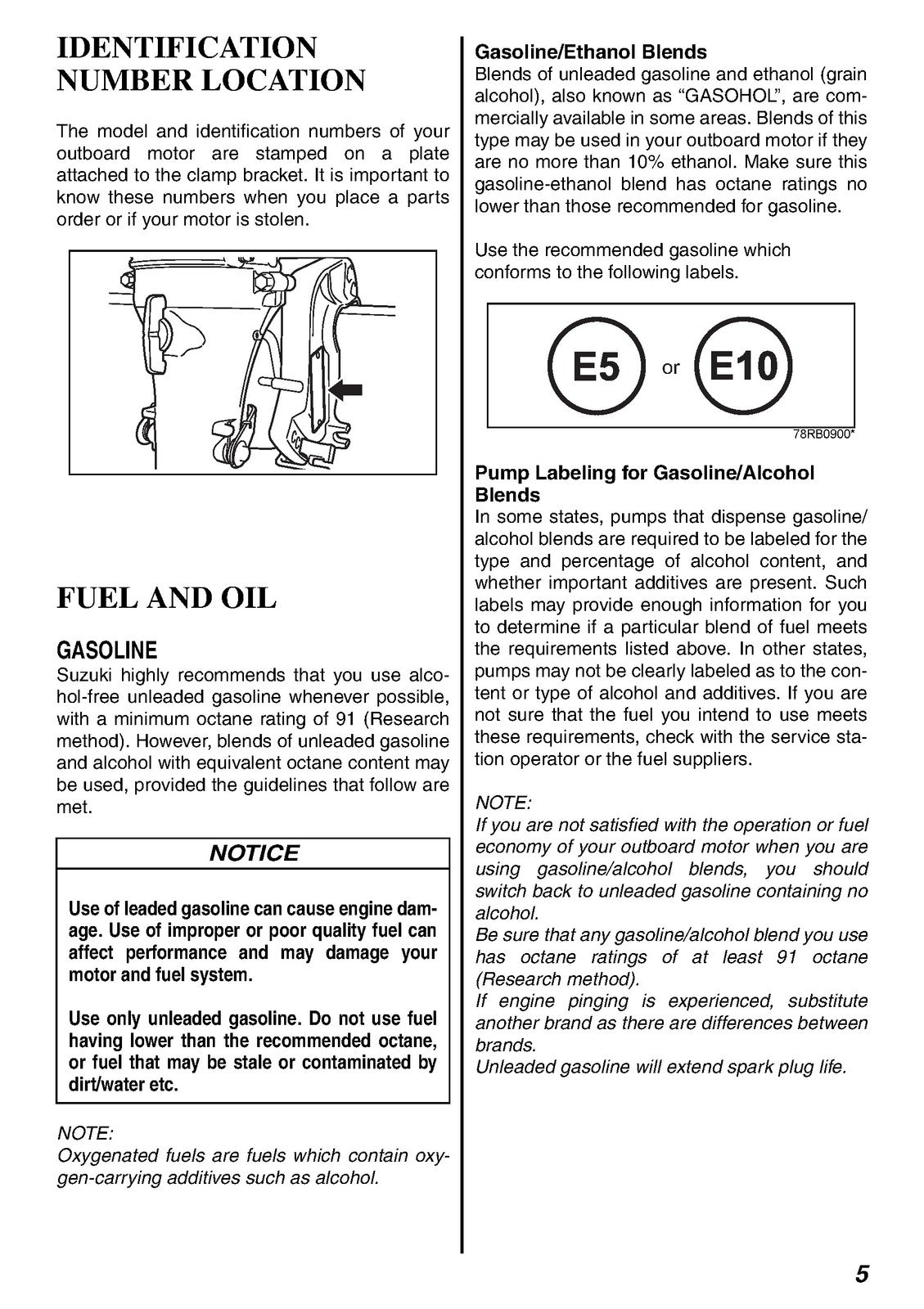 SUZUKI DF4A DF5A DF6A Outboard Owners Manual - STEEL WIRE BOUND - TOUGH COVERS