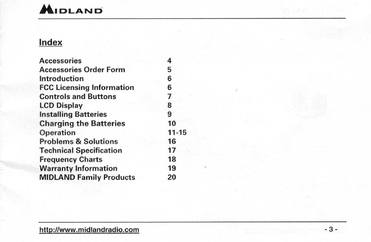 MIDLAND GXT200 GMRS FRS Radio Owners Manual - STEEL WIRE BOUND - TOUGH COVERS