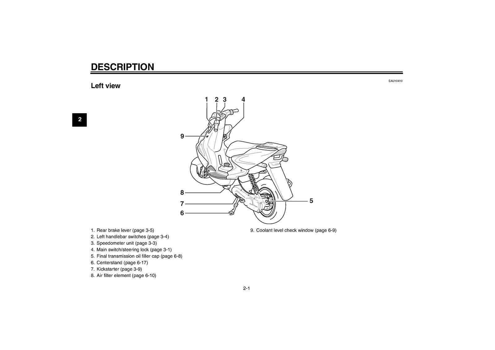 YAMAHA YQ50 YQ50L Owners Manual 2009 - STEEL WIRE BOUND - PROTECTIVE COVERS