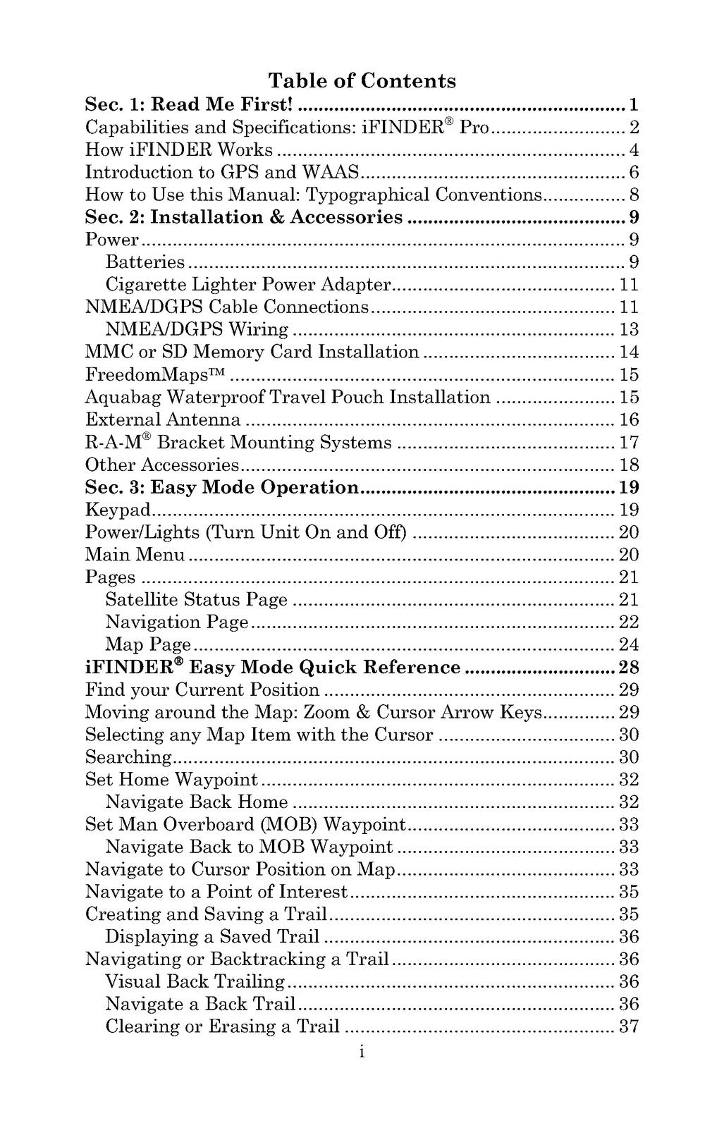 LOWRANCE electronic IFINDER PRO User Manual - STEEL WIRE BOUND - TOUGH COVERS