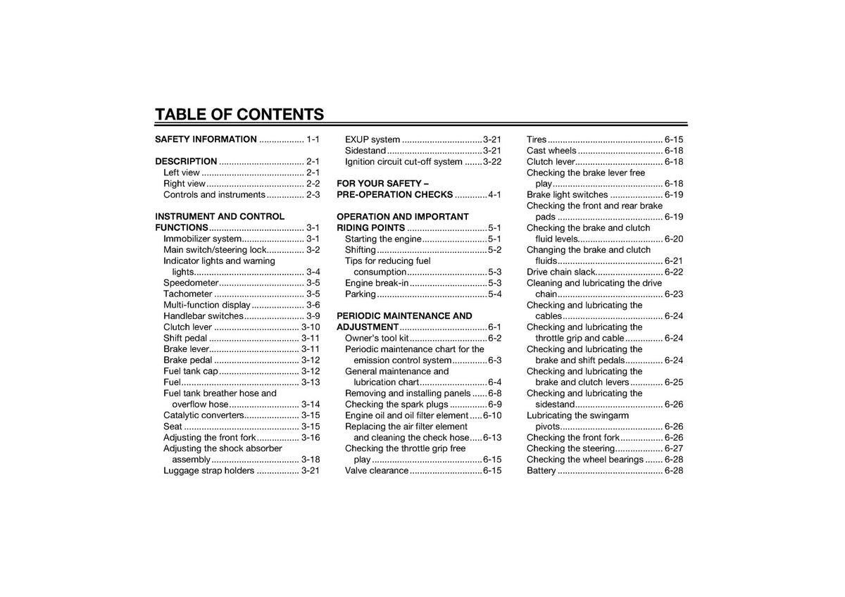 YAMAHA XJR1300C Motorcycle Owners Manual 2015 - STEEL WIRE BOUND - TOUGH COVERS