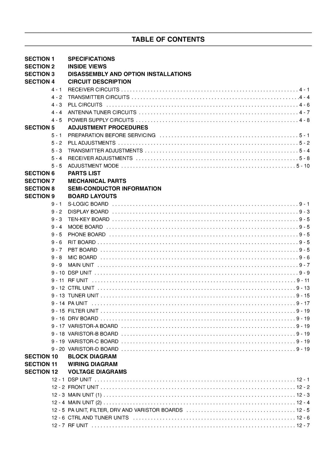 ICOM IC-7400 HF VHF Transceiver Service Manual - BOUND - COVERS - XL FOLDOUTS